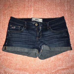 Cuffed Denim Shorts